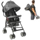 Carrinho de Bebê Guarda Chuva Passeio Leve Infantil Compacto Viagens Dobrável Cinto 5 Pontos Avião Até 15Kg Resistente Umbrella Fecha Fácil Portátil