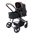 Carrinho De Bebê Ivy Black G22 Berço Passeio E Moisés Galzerano Preto UV50 Carrinho De Bebê Ivy Black G22 Berço Passeio E Moisés Galzerano Preto UV50