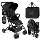 Carrinho de bebê Jovial Lightweight, dobrável com uma mão, preto