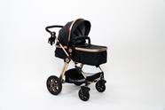 Carrinho de Bebê Luxo Preto Club Baby C/ Alça Selo Inmetro Envio Rápido