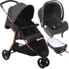 Carrinho de Bebe Moises Bebe Conforto Burigotto CR3 22 Gray Cobre