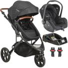 Carrinho de Bebe Moises Bebe Conforto e Base Kiddo Trek Preto Carrinho de Bebe Moises Bebe Conforto e Base Kiddo Trek Preto