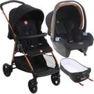 Carrinho de Bebe Moises com Bebe Conforto Burigotto Lui 22 Cobre