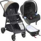 Carrinho de Bebe Moises com Bebe Conforto Burigotto Lui Sand