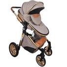 Carrinho de Bebe Moises Passear Baby Ares Plus 3 em 1 Marrom
