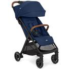 Carrinho de bebe pact pro com capa de chuva azul deep sea - joie