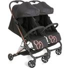 Carrinho de Bebe para Gemeos Galzerano Duolee Duo Preto Cobre