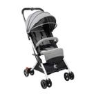 Carrinho de Bebê Passeio Burigotto Compacto Leve It Metal Prata até 15kgs