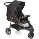Carrinho de Bebe Passeio Galzerano Cross Preto Cobre 3 Rodas