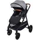Carrinho de Bebe Passeio Moises Passear Baby Apolo 3 em 1 Cinza