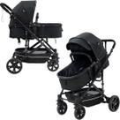 Carrinho de Bebe Passeio Reversível Moises Wonder 15Kg Dobravel Compacto Confortavel Ajustavel Capota Cesto