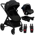 Carrinho de Bebe Premium Baby Kansas Bebe Conforto Base Black