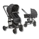 Carrinho De Bebê Prima Melange Preto Kiddo