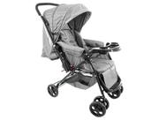 Carrinho de Bebê Reverse Cosco - Cinza Rajado