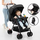 Carrinho de Bebê Reversível Passeio Runner até 15kg com Capota Retratil Cinto 5 Pontos e INMETRO