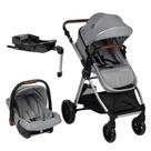 Carrinho De Bebê Romanzo Infanti Travel System Trio Isofix Cor Cinza Chassi Prata Carrinho De Bebê Romanzo Infanti Travel System Trio Isofix Cor Cinza Chassi Prata