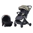 Carrinho De Bebê Travel System Avanti Din TS Black Verde Com Bebê Conforto E Fechamento Compacto
