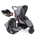 Carrinho de Bebê Travel System Trio Toffy Cosco Kids Cinza