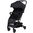 Carrinho de Bebê Voyage Yupi Fecha com Uma Mão Berço Passeio Reclinável Leve Compacto Pocket Dobrável Para Viagem 0 a 15 Kg Preto Capota UV30+