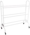 Carrinho de bolas BSN Wide Base para 12 bolas, cor branca