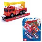 Carrinho de Bombeiro A Fricção + Kit Com 4 Carrinhos A Fricção - Pica Pau Carrinho de Bombeiro A Fricção + Kit Com 4 Carrinhos A Fricção - Pica Pau