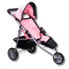 Carrinho de Boneca Com 3 Rodas Premium Rosa - Castela