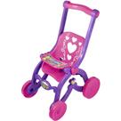 Carrinho de boneca florzinha lilas/rosa Brinquemix Carrinho de boneca florzinha lilas/rosa Brinquemix