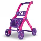 Carrinho de Boneca Infantil Bebê Menina Brinquedo 60 cm