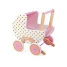 Carrinho de Boneca Infantil Candy Brinquedo Educativo Retrô em Madeira