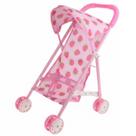Carrinho de Boneca Menina Rosa Moranguinho Presente Infantil Aço Galvanizado