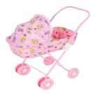 Carrinho de boneca Rosa infantil bebe berço para menina