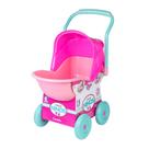 Carrinho de boneca rosa meninas bebê reborn infantil para passeio brinquedo dobrável de plástico coleção ninos