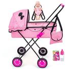 Carrinho de Boneca Veneza 79 CM ALT Bebe Reborn Milan Luxo