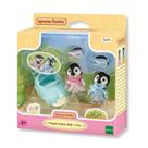 Carrinho de brincar dos bebes pinguins sylvanian families - epoch magia