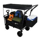 Carrinho de Carga Passeio Montclair Nautika Dobrável Aço 80kg p/ Casa Dia dos Pais Crianças Aniversário Viagens Compras Mercado