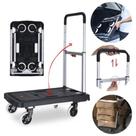 Carrinho De Carga Plataforma Dobrável Roda De Silicone 150kg