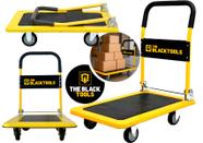 Carrinho De Carga Transporte Plataforma Multiuso Aba Dobrável Capacidade 150kg Aço Tcm-150