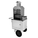 Carrinho de Churrasco Cefaz Econômico Branco com Rodas Pneumáticas L22P/T