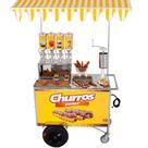 Carrinho de Churros Fritador Elétrico e Gás Masseira Fuso Carrinho de Churros Fritador Elétrico e Gás Masseira Fuso