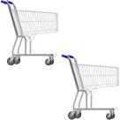 Carrinho De Compras 90 Litros Kit Com 2 Para Supermercaos Aço Aramado Amapá Carrinho De Compras 90 Litros Kit Com 2 Para Supermercaos Aço Aramado Amapá