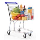 Carrinho De Compras 90 Litros Para Supermercados Em Aço Aramado Amapá