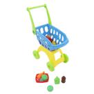 Carrinho de compras Toy Agatige Kids com mini mercearia e conjunto de frutas