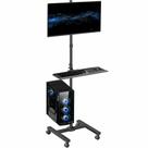 Carrinho de computador móvel VIVO CART-PC02T para telas de 32”