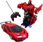 Carrinho De Controle Remoto 1:18 Vira Robô Importway Vermelho