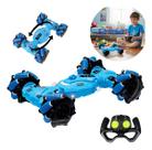 Carrinho de controle remoto acrobatico infantil bw344 cor:azul Carrinho de controle remoto acrobatico infantil bw344 cor:azul