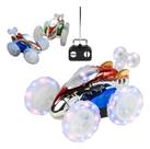 Carrinho De Controle Remoto Carro Maluco 4x4 Gira 360 Grau Com Luzes Led