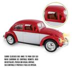 Carrinho de Controle Remoto Clássico Fusca 1970 - Vermelho e Azul Carrinho de Controle Remoto Clássico Fusca 1970 - Vermelho e Azul