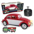 Carrinho de Controle Remoto Fusca Clássico Vermelho Polibrinq Carrinho de Controle Remoto Fusca Clássico Vermelho Polibrinq