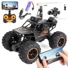 Carrinho de Controle Remoto Jeep Off-Road Com Câmera Wi-fi FPV Em Tempo Real Tira Fotos Filma em Hd