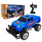 Carrinho De Controle Remoto Pickup Monster Truck Azul - Polibrinq - 7898506722549